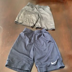 Lot of Two pair of Nike boys shorts size 7